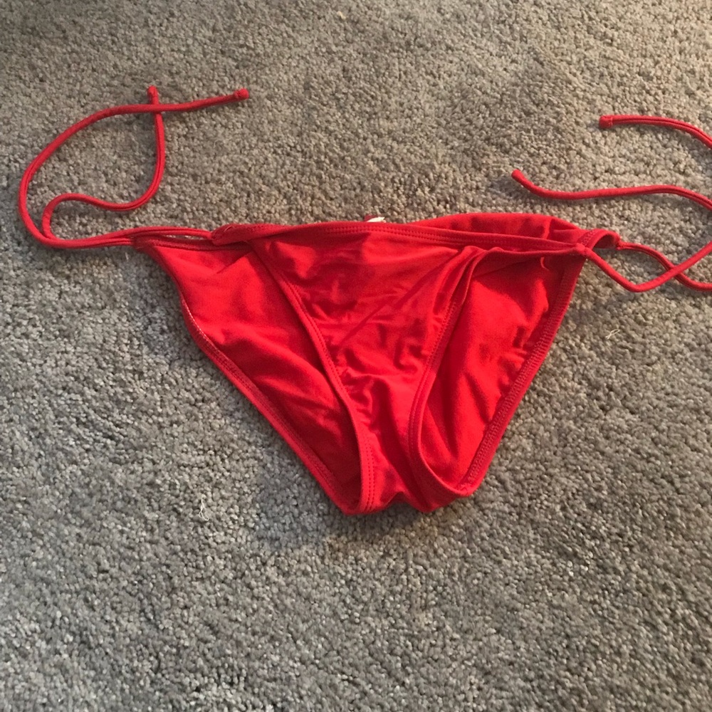 red bikini bottoms